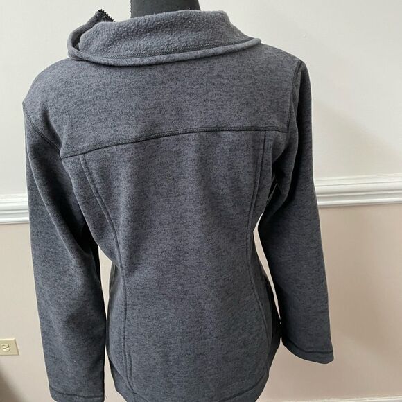 NWT White Sierra Adventure Fleece Long Jacket in Charcoal Heather- Small - Picture 6 of 6
